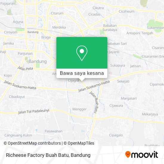 Peta Richeese Factory Buah Batu