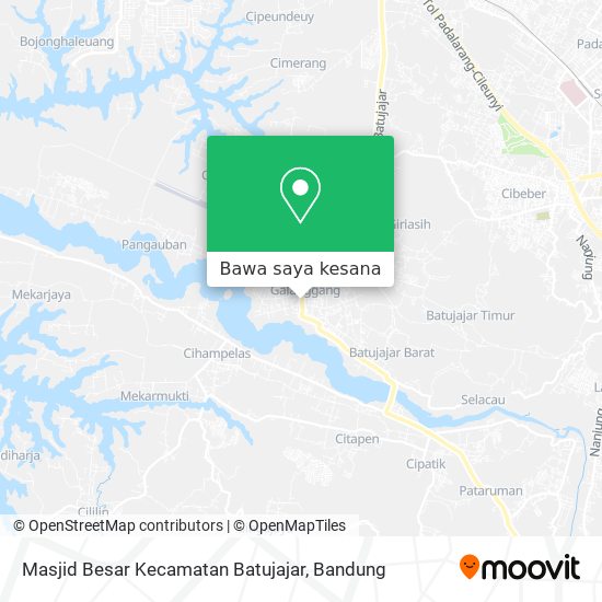 Peta Masjid Besar Kecamatan Batujajar