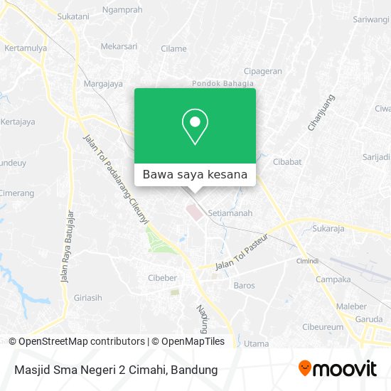Peta Masjid Sma Negeri 2 Cimahi