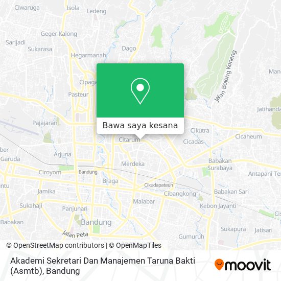 Peta Akademi Sekretari Dan Manajemen Taruna Bakti (Asmtb)