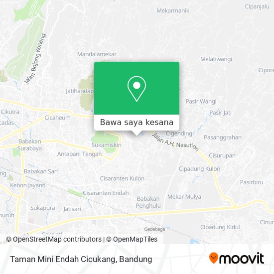 Peta Taman Mini Endah Cicukang
