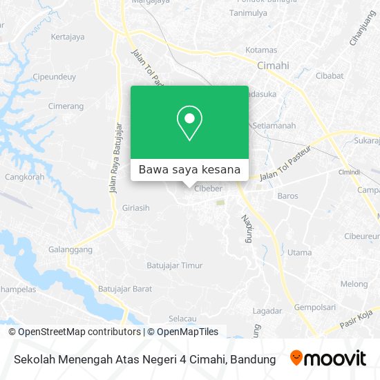 Peta Sekolah Menengah Atas Negeri 4 Cimahi