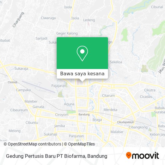 Peta Gedung Pertusis Baru PT Biofarma