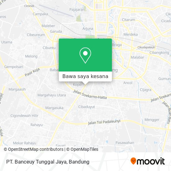 Peta PT. Banceuy Tunggal Jaya