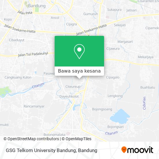 Peta GSG Telkom University Bandung