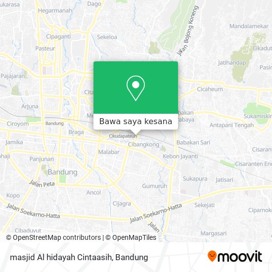 Peta masjid Al hidayah Cintaasih