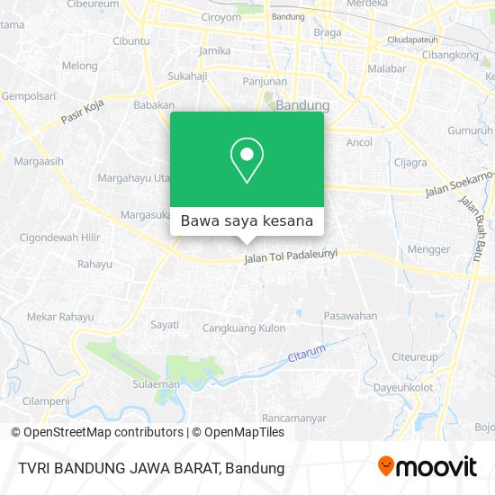 Peta TVRI BANDUNG JAWA BARAT
