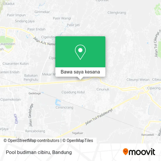 Peta Pool budiman cibiru
