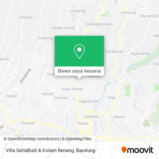 Peta Villa SetiaBudi & Kolam Renang