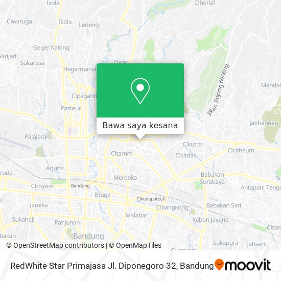 Peta RedWhite Star Primajasa Jl. Diponegoro 32