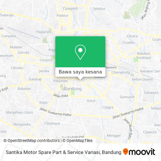 Peta Santika Motor Spare Part & Service Variasi