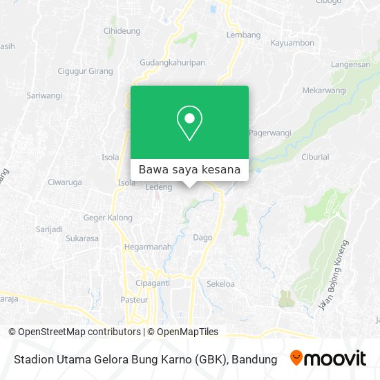 Peta Stadion Utama Gelora Bung Karno (GBK)
