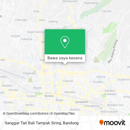 Peta Sanggar Tari Bali Tampak Siring