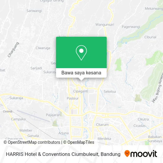 Peta HARRIS Hotel & Conventions Ciumbuleuit