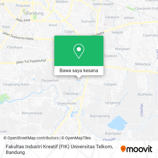 Peta Fakultas Industri Kreatif (FIK) Universitas Telkom