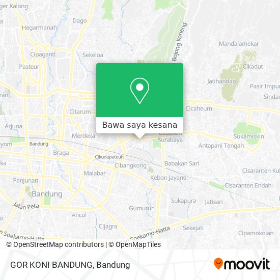 Peta GOR KONI BANDUNG