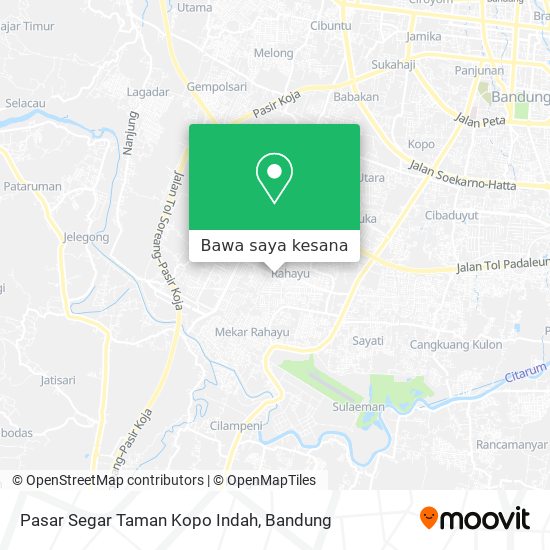 Peta Pasar Segar Taman Kopo Indah