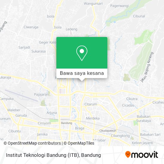 Peta Institut Teknologi Bandung (ITB)
