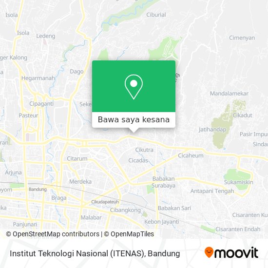 Peta Institut Teknologi Nasional (ITENAS)