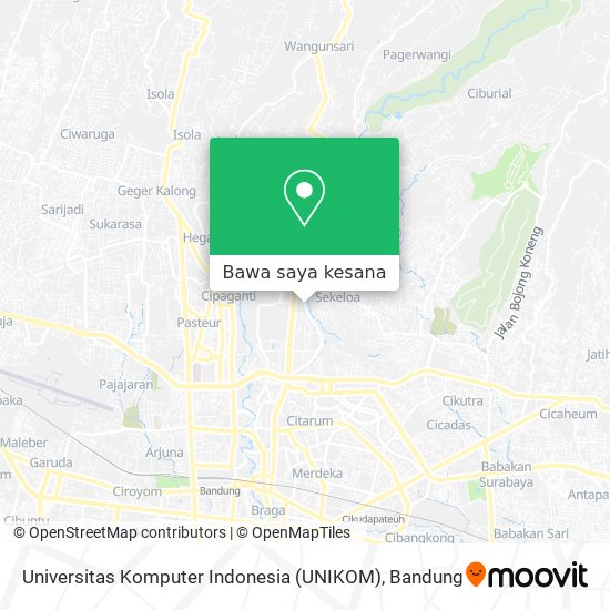 Peta Universitas Komputer Indonesia (UNIKOM)