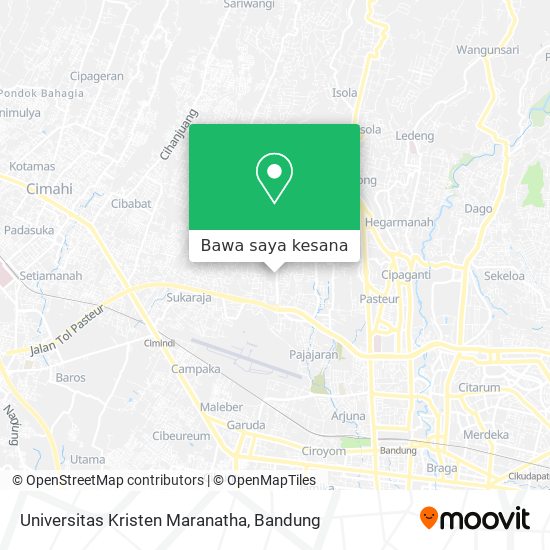 Peta Universitas Kristen Maranatha
