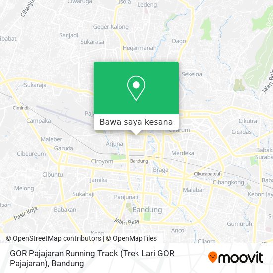 Peta GOR Pajajaran Running Track (Trek Lari GOR Pajajaran)