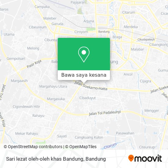 Peta Sari lezat oleh-oleh khas Bandung