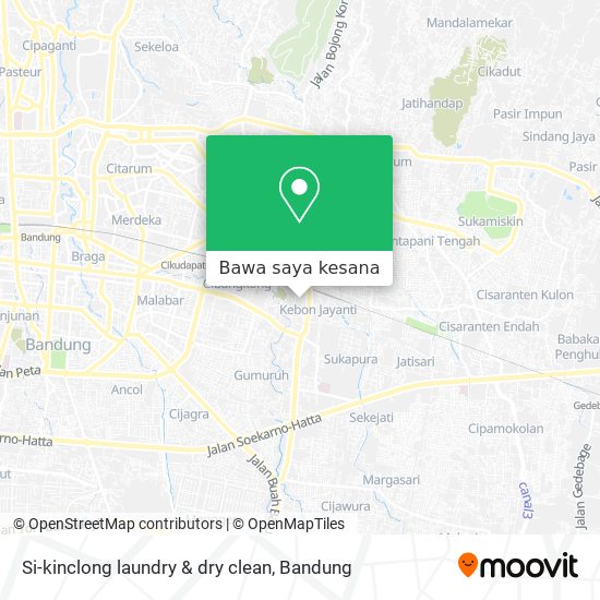 Peta Si-kinclong laundry & dry clean