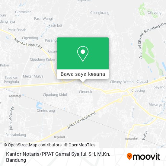Peta Kantor Notaris / PPAT Gamal Syaiful, SH, M.Kn