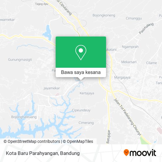 Peta Kota Baru Parahyangan