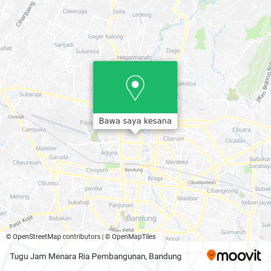 Peta Tugu Jam Menara Ria Pembangunan