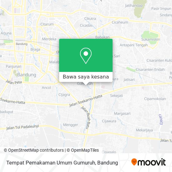 Peta Tempat Pemakaman Umum Gumuruh