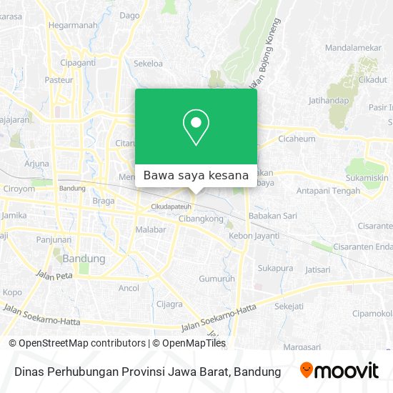 Peta Dinas Perhubungan Provinsi Jawa Barat