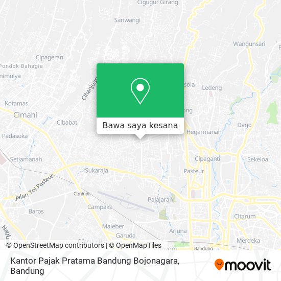 Peta Kantor Pajak Pratama Bandung Bojonagara