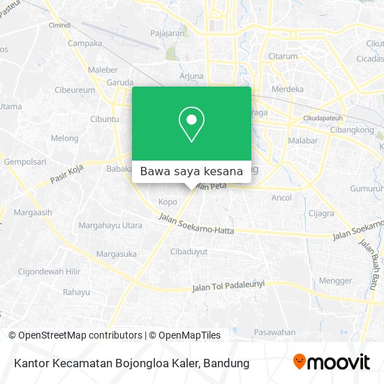 Peta Kantor Kecamatan Bojongloa Kaler