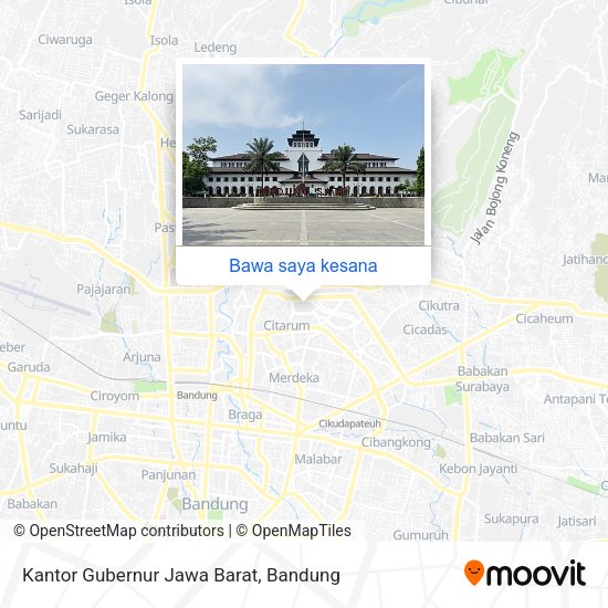 Peta Kantor Gubernur Jawa Barat