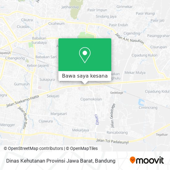 Peta Dinas Kehutanan Provinsi Jawa Barat