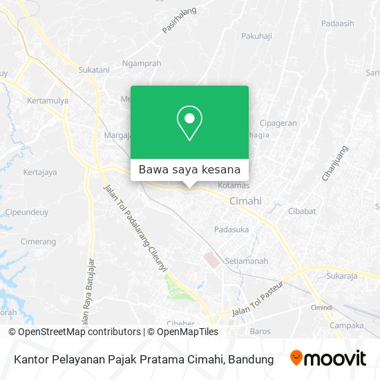Peta Kantor Pelayanan Pajak Pratama Cimahi