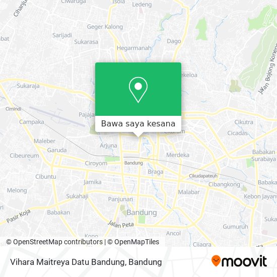 Peta Vihara Maitreya Datu Bandung