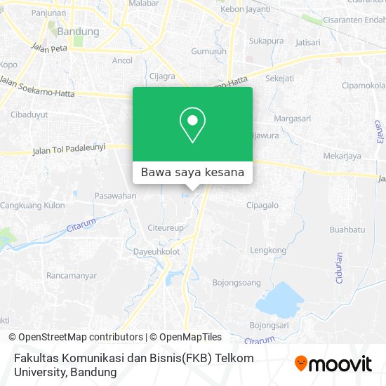 Peta Fakultas Komunikasi dan Bisnis(FKB) Telkom University