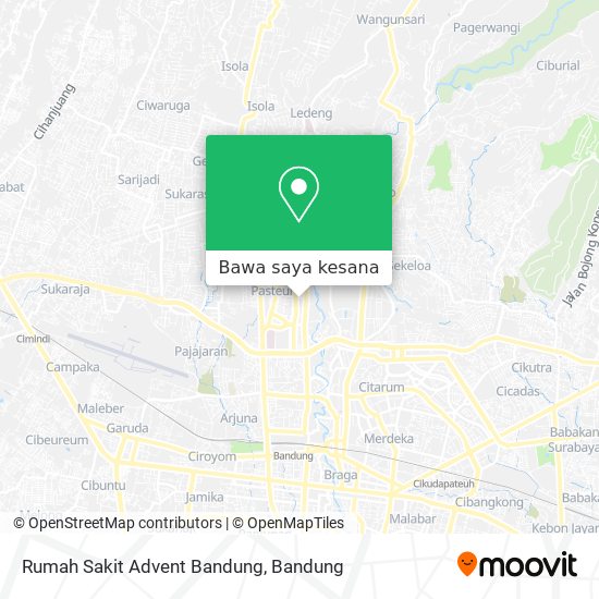 Peta Rumah Sakit Advent Bandung