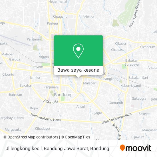 Peta Jl lengkong kecil, Bandung Jawa Barat
