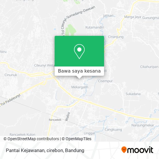 Peta Pantai Kejawanan, cirebon