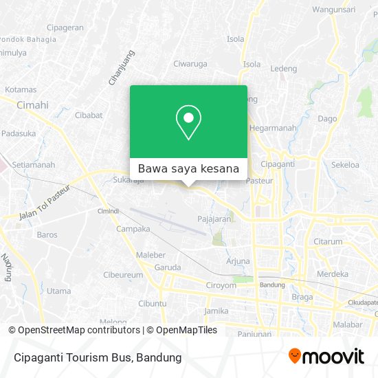 Peta Cipaganti Tourism Bus