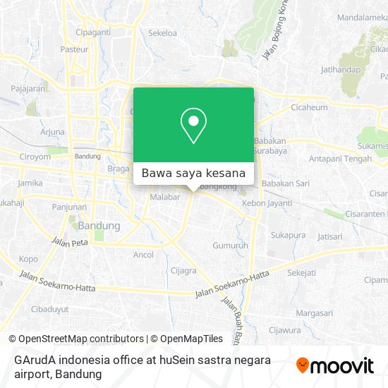 Peta GArudA indonesia office at huSein sastra negara airport