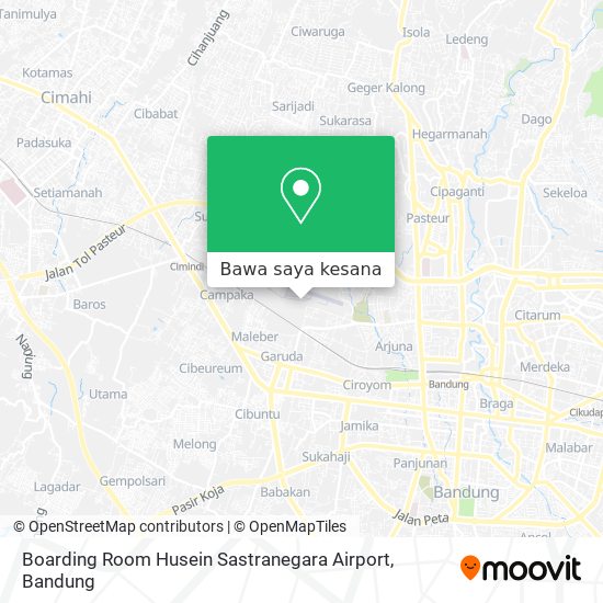 Peta Boarding Room Husein Sastranegara Airport