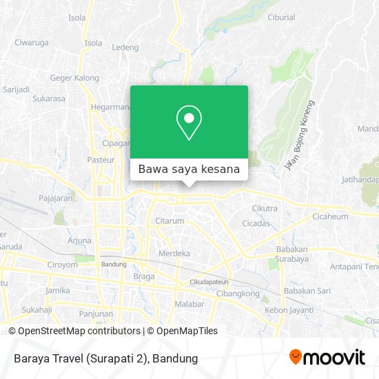 Peta Baraya Travel (Surapati 2)