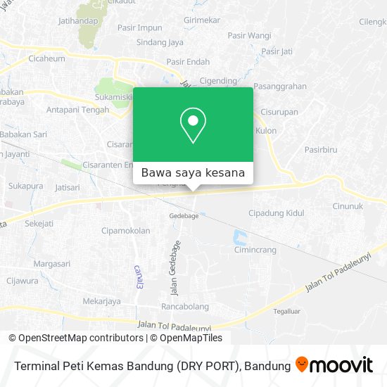 Peta Terminal Peti Kemas Bandung (DRY PORT)