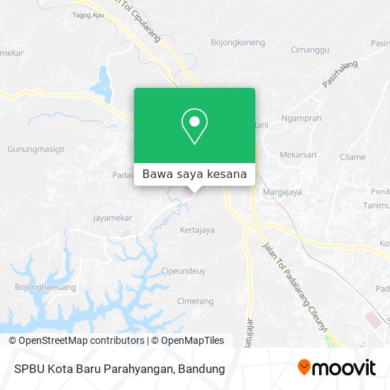Peta SPBU Kota Baru Parahyangan