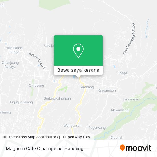 Peta Magnum Cafe Cihampelas